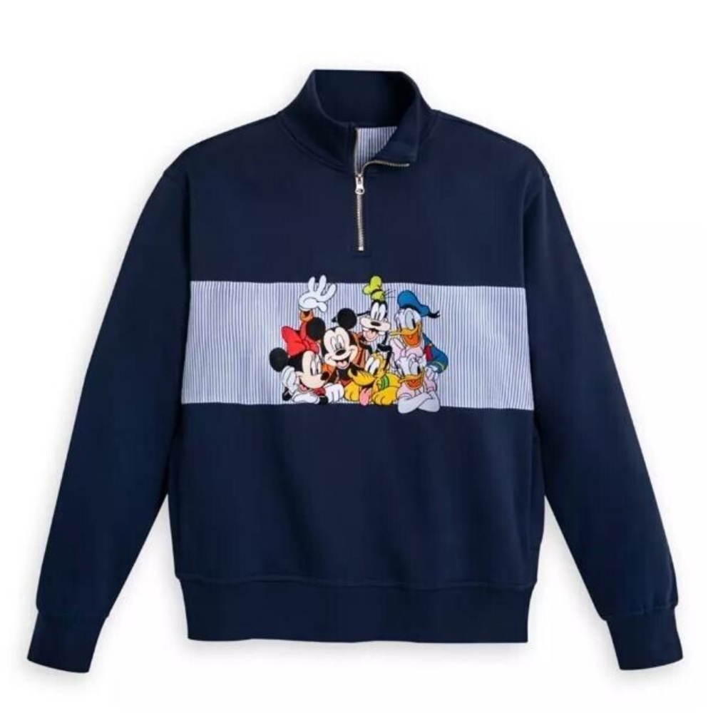 Disney Mickey and Friends 1/4 Zip Sweatshirt SMALL